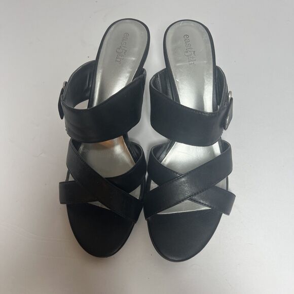 PRETTY 7M SHOE EAST5TH BRAND JCPENNY BLACK HEELS - Picture 7 of 11